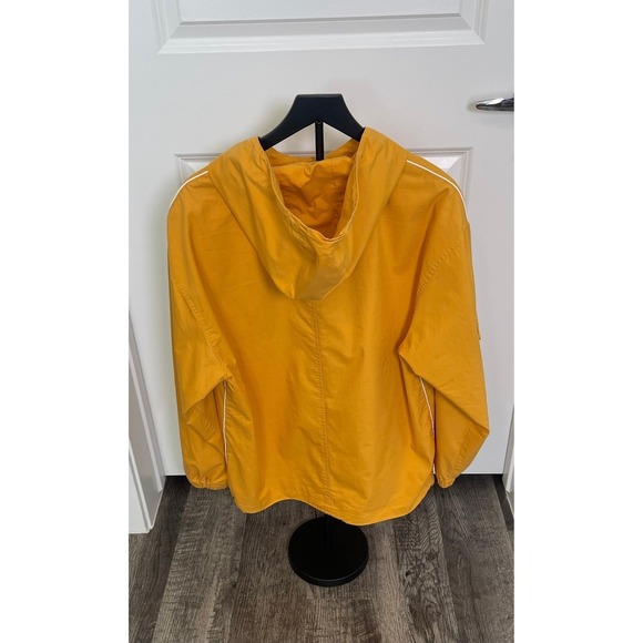 Trendiano Large Yellow Utility Windbreaker Hooded Techwear Jacket Streetwear - Picture 3 of 12